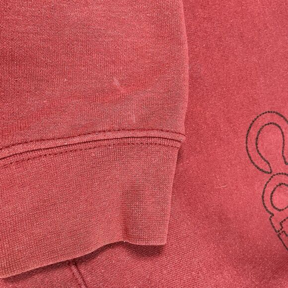 Carhartt Midweight Women's Full Zip Spellout Hooded Sweatshirt Red Y2K Size XL - Picture 13 of 13